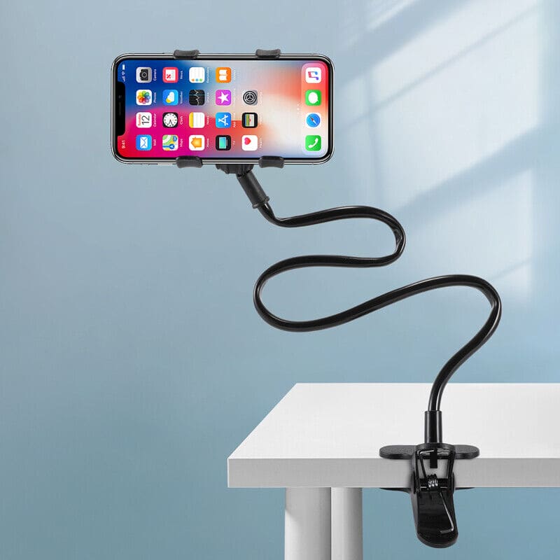 Goose Neck Flexible Phone Holder, Universal Lazy Mobile Phone Stand, Long Arm Cell Phone Holder, Car Mobile Clip Holder Stand, Multifunction Universal Long Arm Bracket, Portable Foldable Metal Lazy Stand Clamp Goose Neck Flexible Phone Holder, Universal Lazy Mobile Phone Stand, Long Arm Cell Phone Holder, Car Mobile Clip Holder Stand, Multifunction Universal Long Arm Bracket, Portable Foldable Metal Lazy Stand Clamp